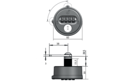 Dial Lock 63 Free Code wit links/rechts z0001